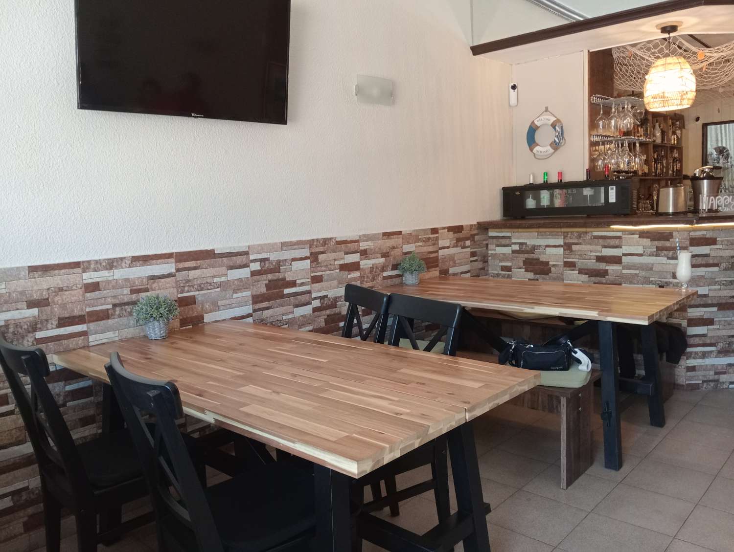 Traspaso Cafe Bar cocina en Torremolinos - La Carihuela , Costa del Sol - con studio vivienda propietario